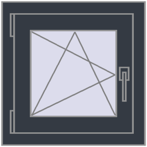 Okno plastikowe 500x530 mm Jednoskrzydłowe. Widok od środka Zamów teraz Okna skrzydłowe 500x530 mm REHAU OPTIMUM EURO-DESIGN 70 ANTHRACITE_GREY_STRUKTURAL dwustronny