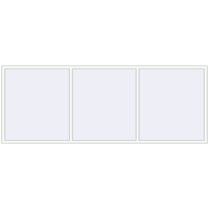 Buy Tilt-and-Turn 3540x1335 mm REHAU OPTIMUM EURO-DESIGN 70 RAL 9016 Traffic white two-sided