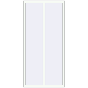 Buy Tilt-and-Turn 1000x2100 mm REHAU OPTIMUM EURO-DESIGN 70 RAL 9016 Traffic white two-sided