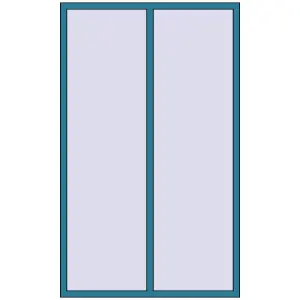 Zamów teraz Okna skrzydłowe 1400x2300 mm VEKA Softline 76 COMFORT Pro BRILLIANT_BLUE dwustronny