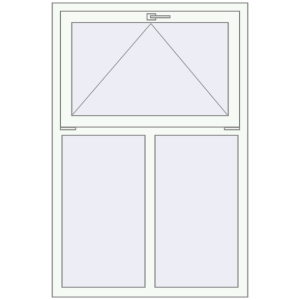 Buy Tilt-and-Turn 1000x1500 mm REHAU BRILLANT DESIGN RAL 9016 Traffic white two-sided