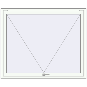 Buy Tilt-and-Turn 1510x1240 mm REHAU OPTIMUM EURO-DESIGN 70 RAL 9016 Traffic white two-sided