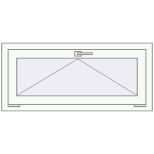Buy Tilt-and-Turn 1000x500 mm REHAU OPTIMUM EURO-DESIGN 70 RAL 9016 Traffic white two-sided