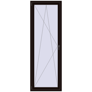 Buy Tilt-and-Turn 800x2300 mm REHAU ENERGY-SAVING SYNEGO MD BLACK_BROWN two-sided