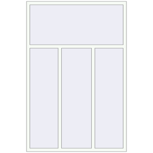 Buy Tilt-and-Turn 1500x2250 mm REHAU OPTIMUM EURO-DESIGN 70 RAL 9016 Traffic white two-sided