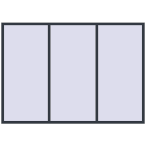 Buy Tilt-and-Turn 2700x1900 mm REHAU OPTIMUM EURO-DESIGN 70 ANTHRACITE_GREY_STRUKTURAL two-sided