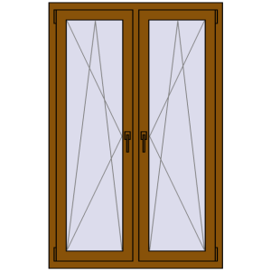 Zamów teraz Okna skrzydłowe 1005x1535 mm REHAU ENERGY-SAVING SYNEGO MD GOLDEN OAK dwustronny