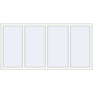 Okno aluminiowe 2000x1000 mm Czterolistna. Widok od środka Zamów teraz Okna skrzydłowe 2000x1000 mm ALU STANDARD 72 RAL 9016 Traffic white dwustronny