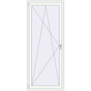 Buy Tilt-and-Turn 840x2060 mm REHAU ENERGY-SAVING SYNEGO MD LIGHT_OAK external