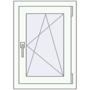 Buy Tilt-and-Turn 500x700 mm REHAU ENERGY-SAVING SYNEGO MD RAL 9016 Traffic white two-sided