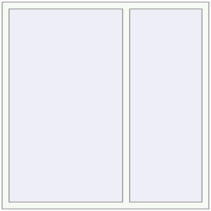 Buy Tilt-and-Turn 1500x1500 mm REHAU ENERGY-SAVING SYNEGO MD RAL 9016 Traffic white two-sided