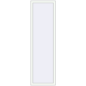 Buy Tilt-and-Turn 600x2100 mm REHAU OPTIMUM EURO-DESIGN 70 RAL 9016 Traffic white two-sided