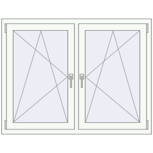 Zamów teraz Okna skrzydłowe 1290x1010 mm REHAU ENERGY-SAVING SYNEGO MD ANTHRACITE_GREY_STRUKTURAL zewnętrzny