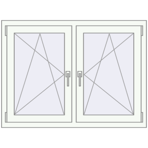 Zamów teraz Okna skrzydłowe 1200x860 mm REHAU ENERGY-SAVING SYNEGO MD ANTHRACITE_GREY_STRUKTURAL zewnętrzny