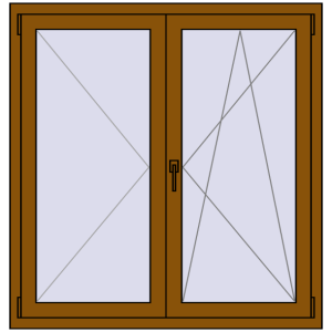 Zamów teraz Okna skrzydłowe 1200x1250 mm KORSA OPTIMUM REHAU EURO 70