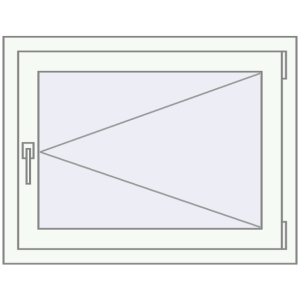 Buy Tilt-and-Turn 800x700 mm REHAU OPTIMUM EURO-DESIGN 70 RAL 9016 Traffic white two-sided