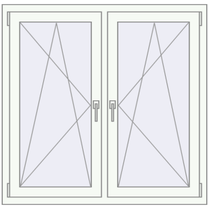 Zamów teraz Okna skrzydłowe 1170x1130 mm REHAU ENERGY-SAVING SYNEGO MD DARK_OAK zewnętrzny