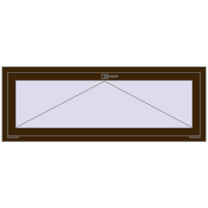 Buy Tilt-and-Turn 1500x550 mm REHAU OPTIMUM EURO-DESIGN 70 DARK_OAK two-sided