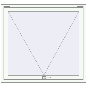 Buy Tilt-and-Turn 1200x1100 mm REHAU ARTEVO RAL 9016 Traffic white two-sided