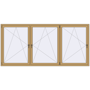 Zamów teraz Okna skrzydłowe 2950x1400 mm KORSA ENERGY-SAVING REHAU SYNEGO MD