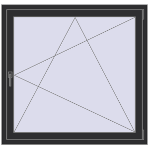 Buy Tilt-and-Turn 1200x1150 mm REHAU ENERGY-SAVING SYNEGO MD ANTHRACITE_GREY_GLATT two-sided