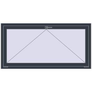 Buy Tilt-and-Turn 1550x780 mm REHAU OPTIMUM EURO-DESIGN 70 ANTHRACITE_GREY_STRUKTURAL two-sided