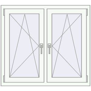 Zamów teraz Okna skrzydłowe 1095x965 mm REHAU ENERGY-SAVING SYNEGO MD DARK_OAK zewnętrzny