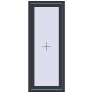 Zamów teraz Okna skrzydłowe 600x1500 mm REHAU BRILLANT DESIGN ANTHRACITE_GREY_STRUKTURAL dwustronny