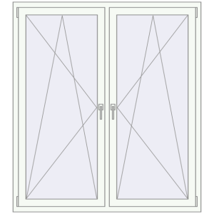 Zamów teraz Okna skrzydłowe 1470x1630 mm EPSILON OPTIMA RAL 9016 Traffic white dwustronny