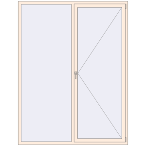 Okno plastikowe 1800x2350 mm Dwuskrzydłowe. Widok od środka Zamów teraz Okna skrzydłowe 1800x2350 mm REHAU OPTIMUM EURO-DESIGN 70 CREAME_WHITE_50L-2 dwustronny