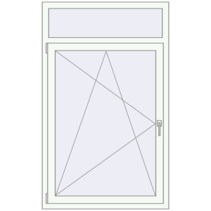 Buy Tilt-and-Turn 980x1600 mm EPSILON OPTIMA RAL 9016 Traffic white two-sided