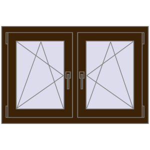 Zamów teraz Okna skrzydłowe 1005x665 mm REHAU ENERGY-SAVING SYNEGO MD DARK_OAK dwustronny