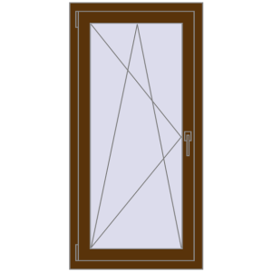 Zamów teraz Okna skrzydłowe 700x1250 mm CLASICTHERM 70 WALNUT dwustronny