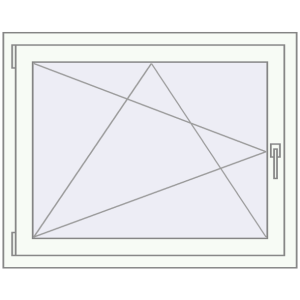Buy Tilt-and-Turn 950x830 mm REHAU OPTIMUM EURO-DESIGN 70 RAL 9016 Traffic white two-sided