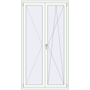 Buy Tilt-and-Turn 1100x2000 mm KORSA ENERGY-SAVING REHAU SYNEGO MD