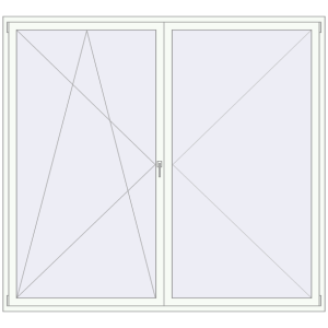 Buy Tilt-and-Turn 2400x2200 mm REHAU ENERGY-SAVING SYNEGO MD ANTHRACITE_GREY_STRUKTURAL external