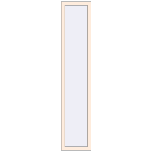 Buy Tilt-and-Turn 400x2000 mm REHAU OPTIMUM EURO-DESIGN 70 CREAME_WHITE_50L-2 two-sided