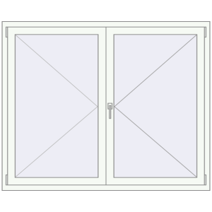 Buy Tilt-and-Turn 1600x1300 mm REHAU BRILLANT DESIGN GOLDEN OAK external