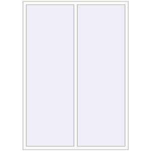 Buy Tilt-and-Turn 1600x2250 mm REHAU OPTIMUM EURO-DESIGN 70 RAL 9016 Traffic white two-sided