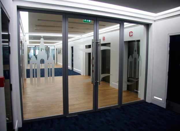 Aluminum doors