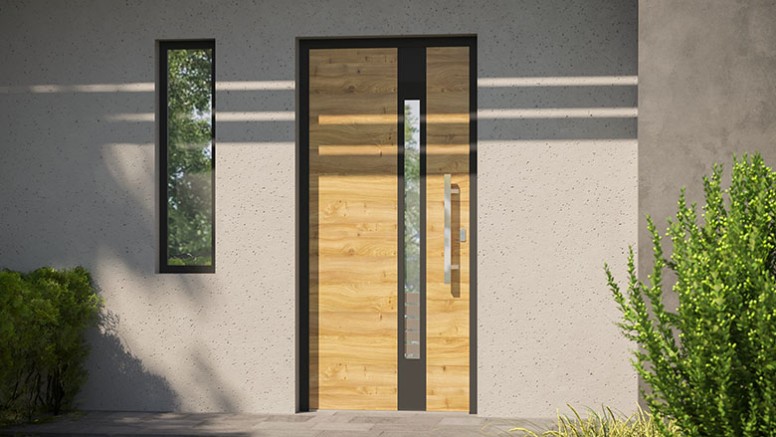 Aluminum apartment doors