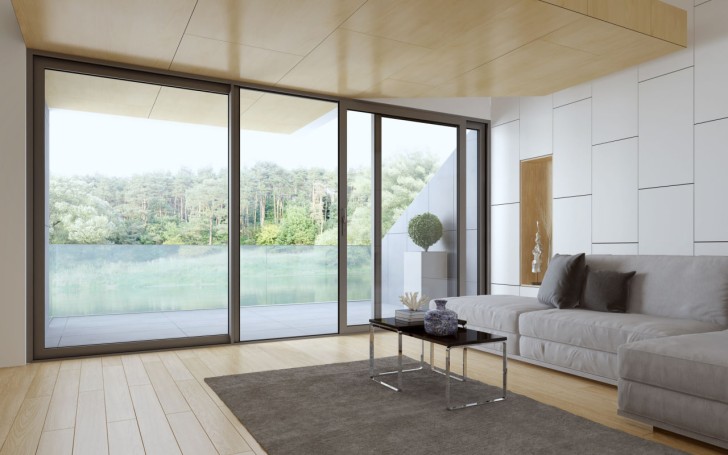 Aluminum sliding doors
