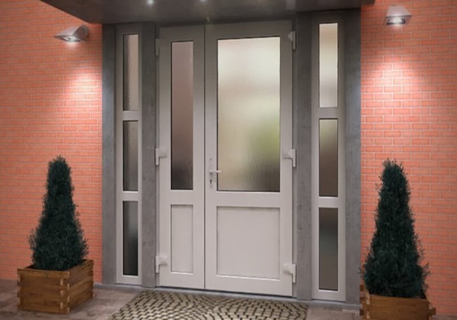 Metal-plastic doors