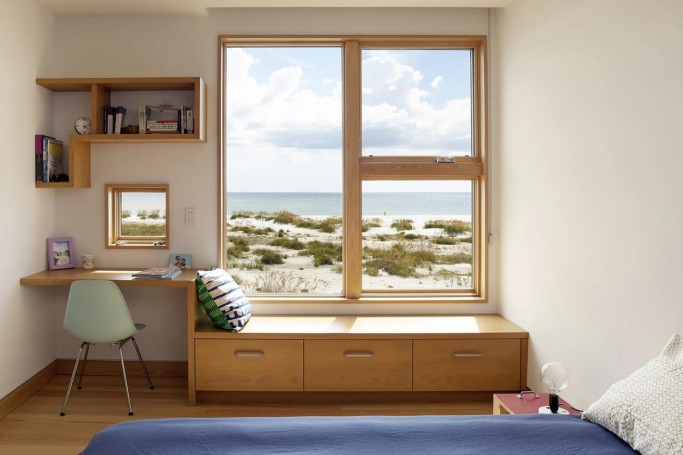 Square plastic window