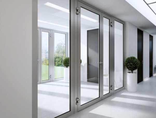 Aluminum doors