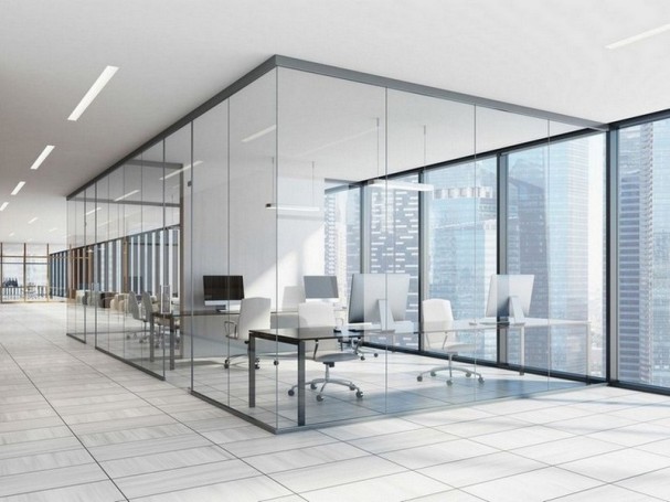All- glass partitions