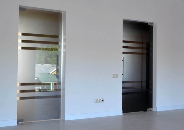 Glass interior doors
