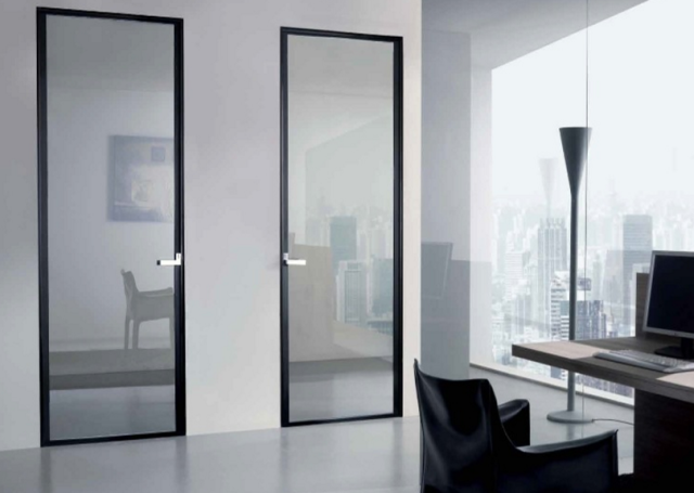 Aluminum interior doors