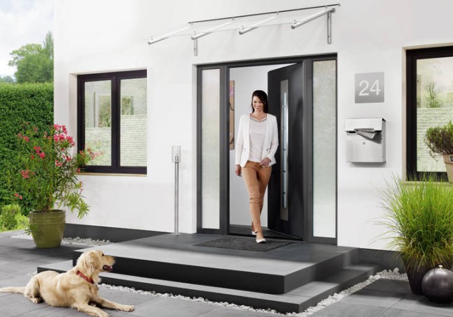 Hinged doors