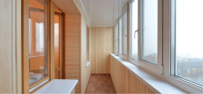 PVC windows to balcony